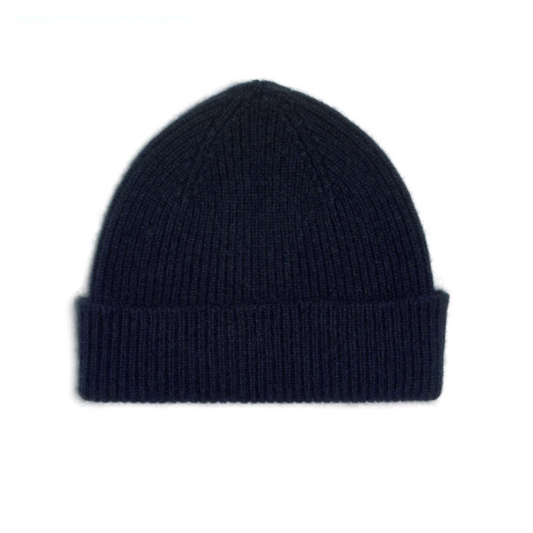Bonnet en laine bleu Navy Adultes - Mackie
