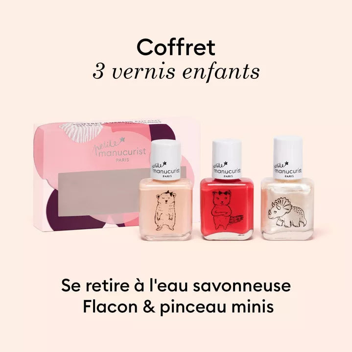 Coffret Noël Trio de vernis à ongle enfant - Manucurist