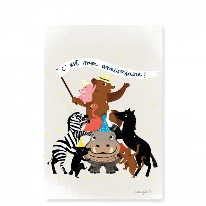 Mes Cartes Invitation : Pyramide d'Animaux