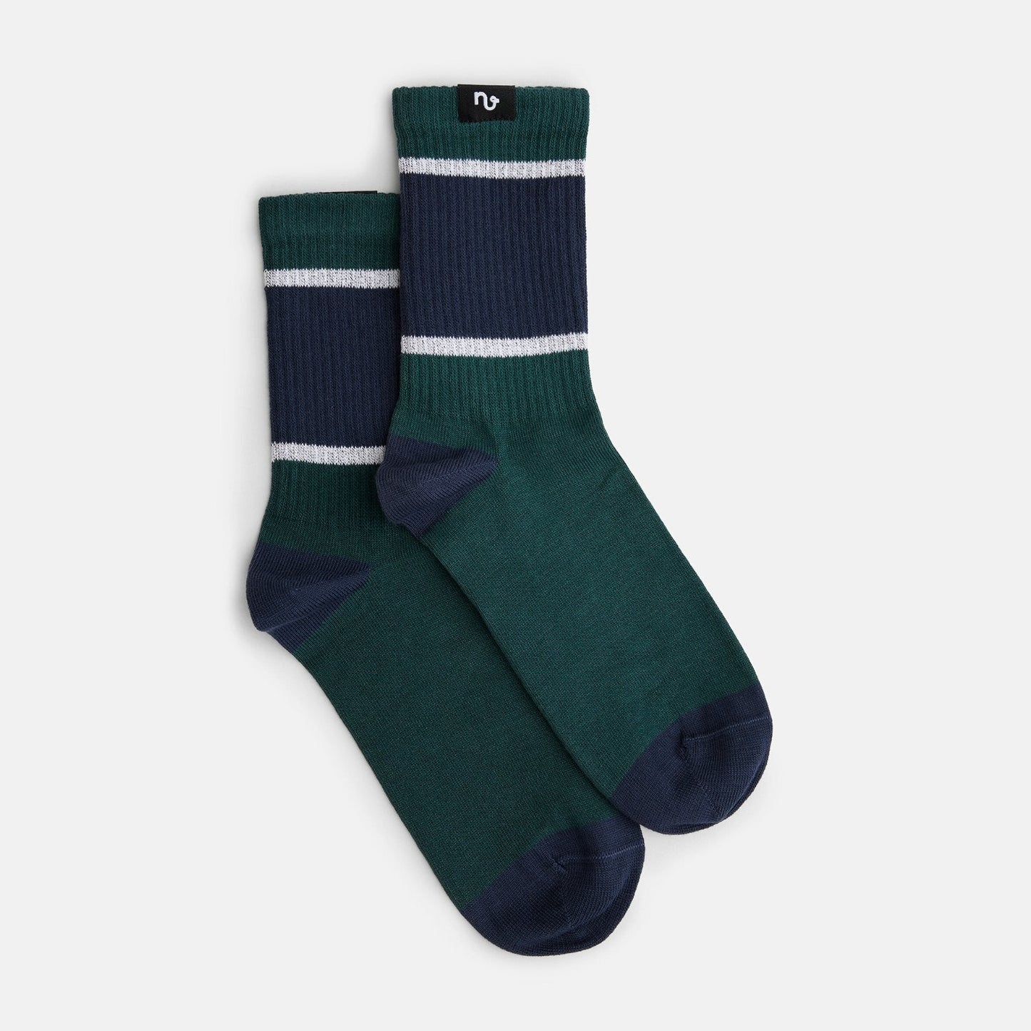 Chaussettes Amazona Green stripes - Natural vibes