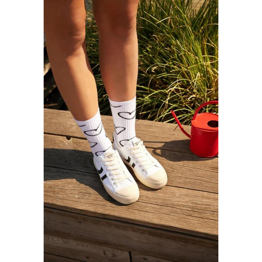 Chaussettes Doodle Heart - Natural Vibes