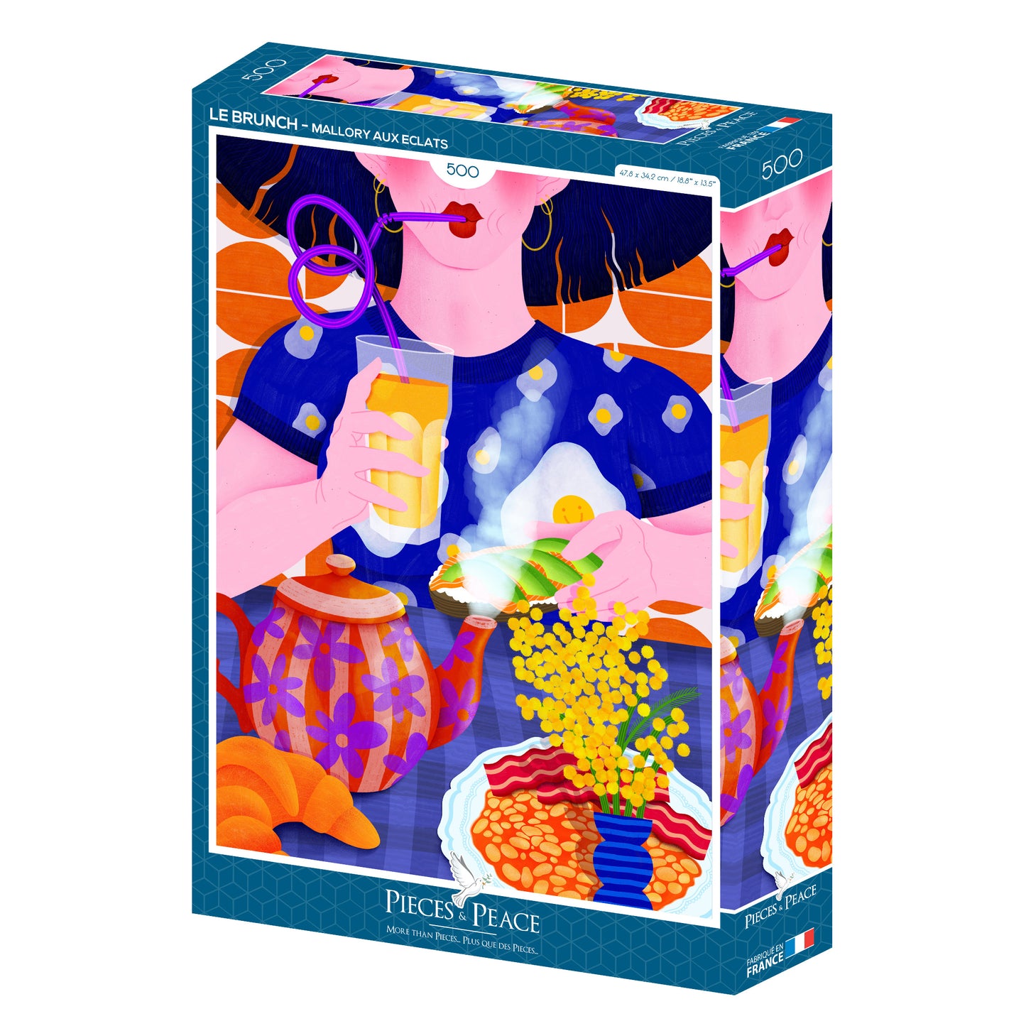 Puzzle 500p Le Brunch- Pieces and Peace