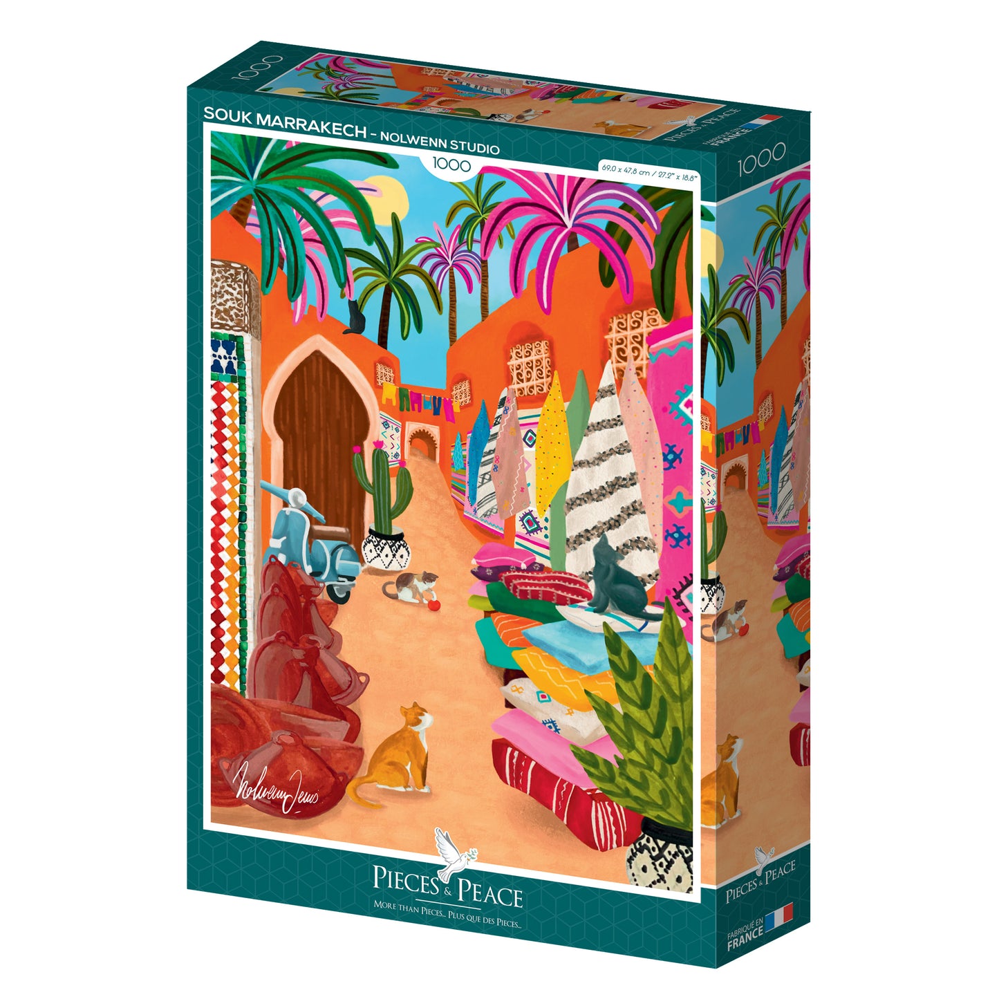 Puzzle 1000p Souk de Marrakech - Pieces and Peace