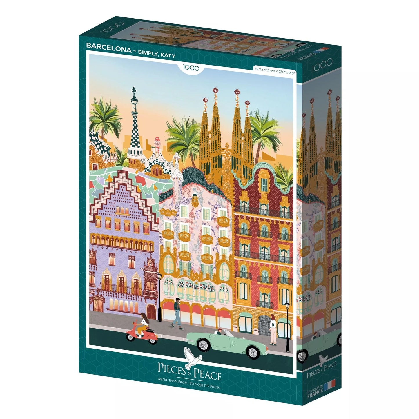 Puzzle 1000p Barcelona - Pieces and Peace