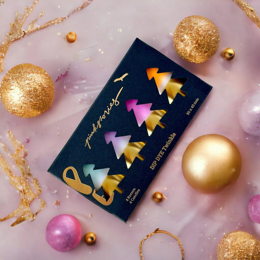 Bougies de Noël Dip Dye - Pink Stories