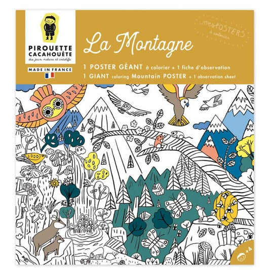 POSTER À COLORIER : Montagne