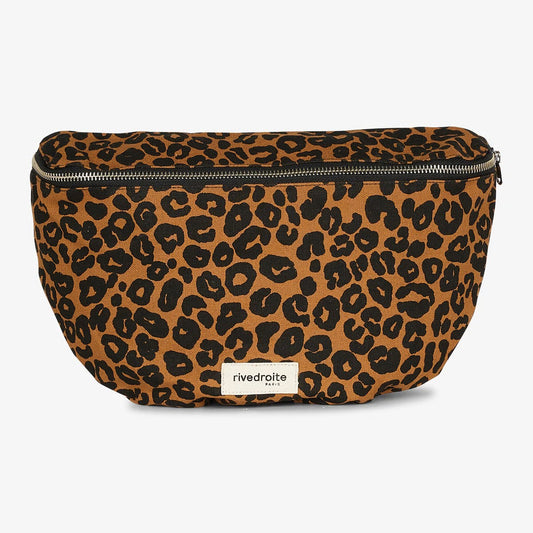 Custine XL le sac banane beige Léopard - Rive droite