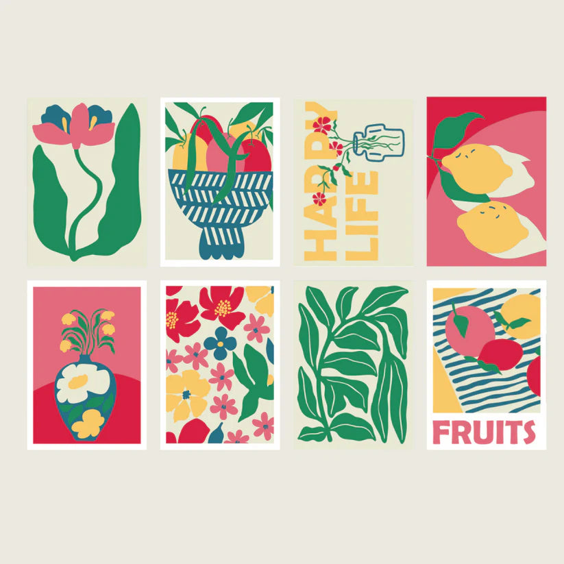 Set de 8 cartes à peindre - Salut Irène