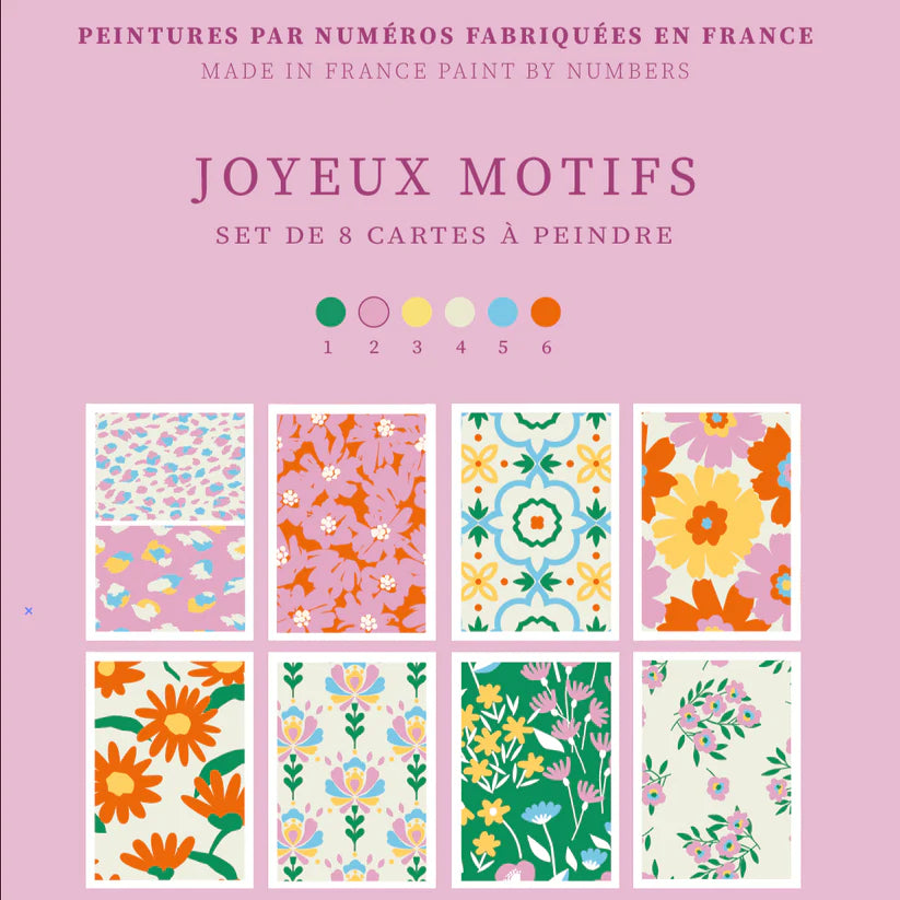 Set de 8 cartes à peindre - Salut Irène