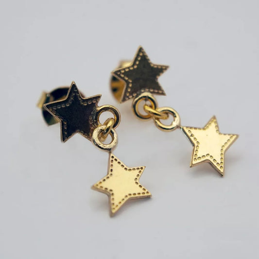 BIG Boucles d'oreilles Stars Double - Adorabili Paris