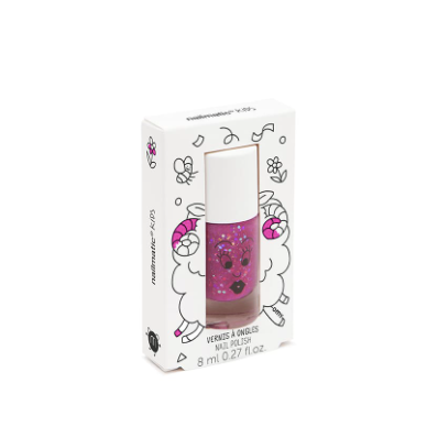 Vernis à l'eau Sheepy Framboise pailleté- Nailmatic