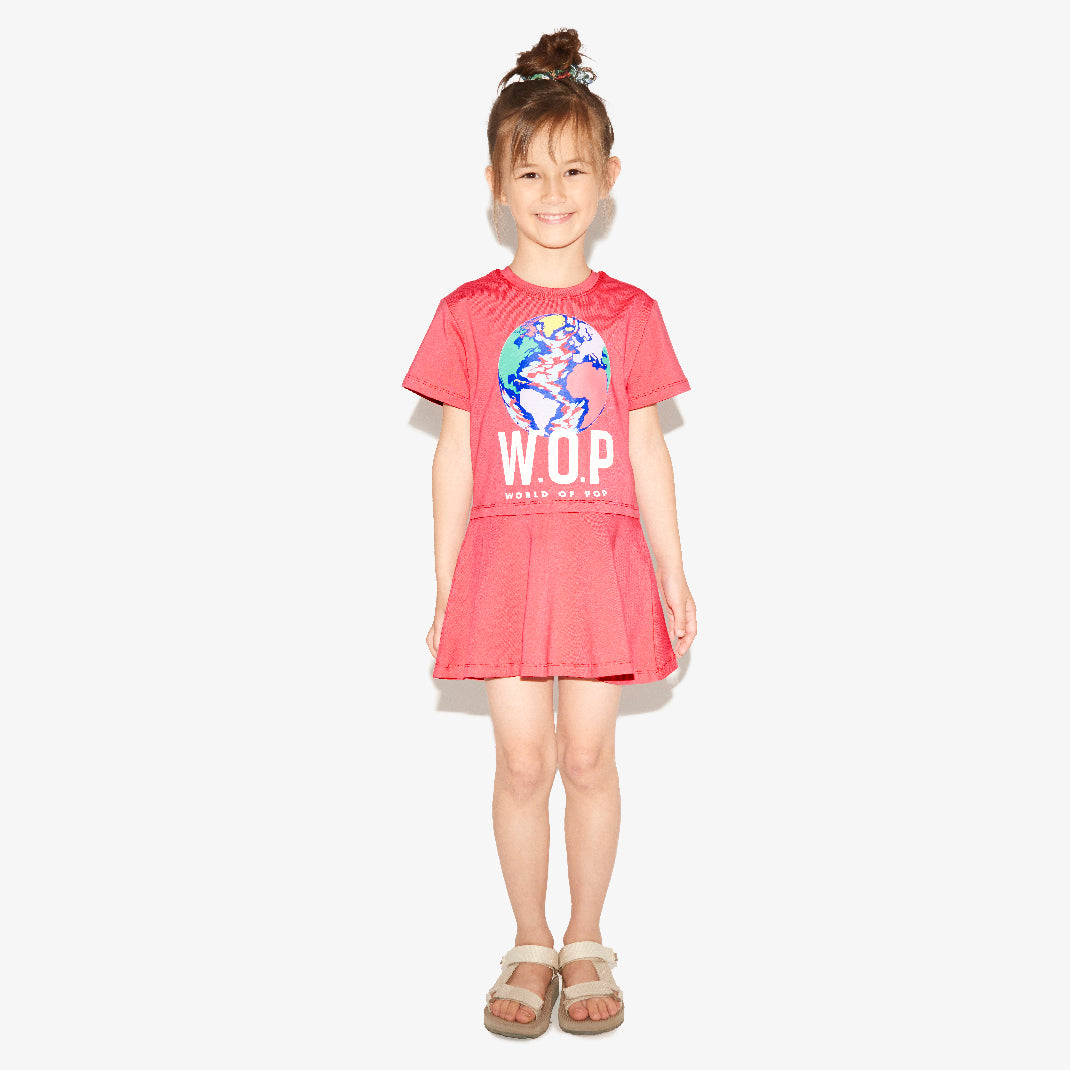 Robe à manches courtes pour enfants en Coton Bio