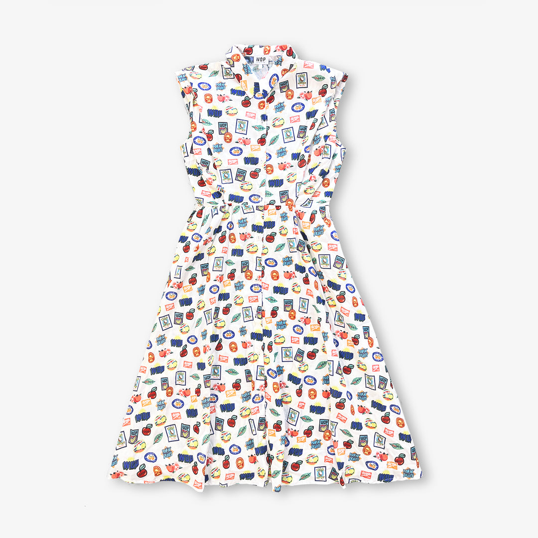 Robe "Tutti Frutti" imprimée en Coton Bio