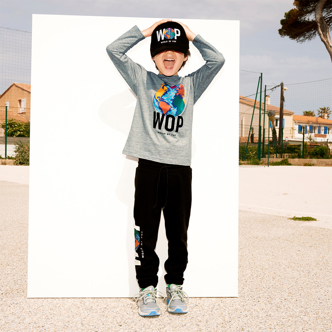 WOP-casquette-brodée-noire-enfant-accessoire-garçon
