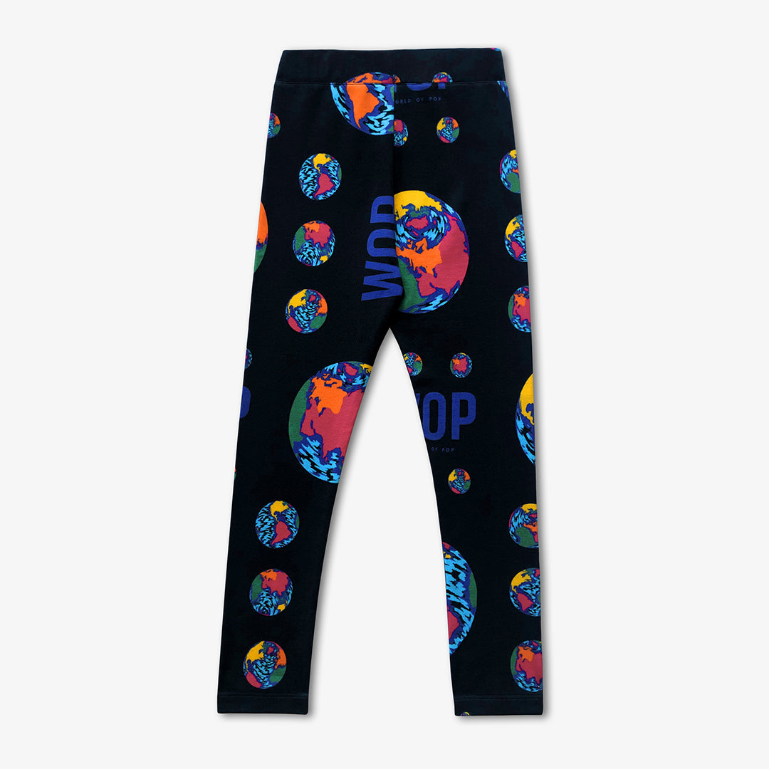 WOP-jegging imprimé all over planète noir- wop