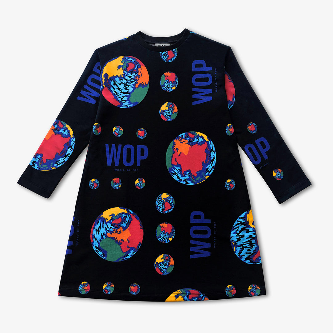 WOP-robe imprimée planète pour enfant en viscose ecovero