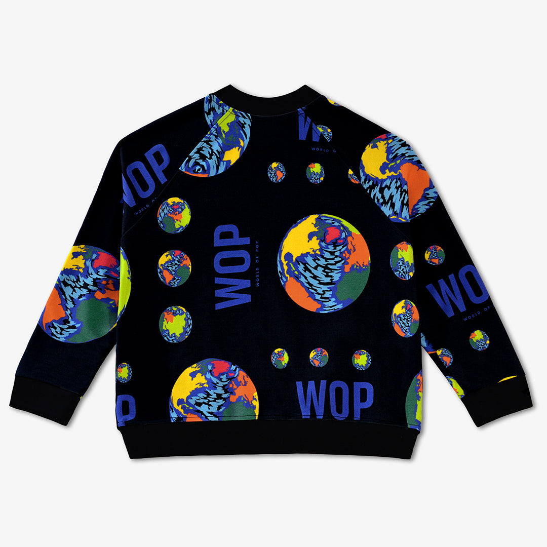 WOP-veste teddy imprimé planète pour enfant éco responsable-garçon