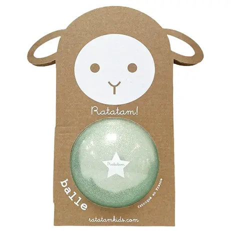 Ballon Bleu Pailleté 10 cm - Ratatam