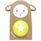 Ballon Jaune Pailleté 10 cm - Ratatam