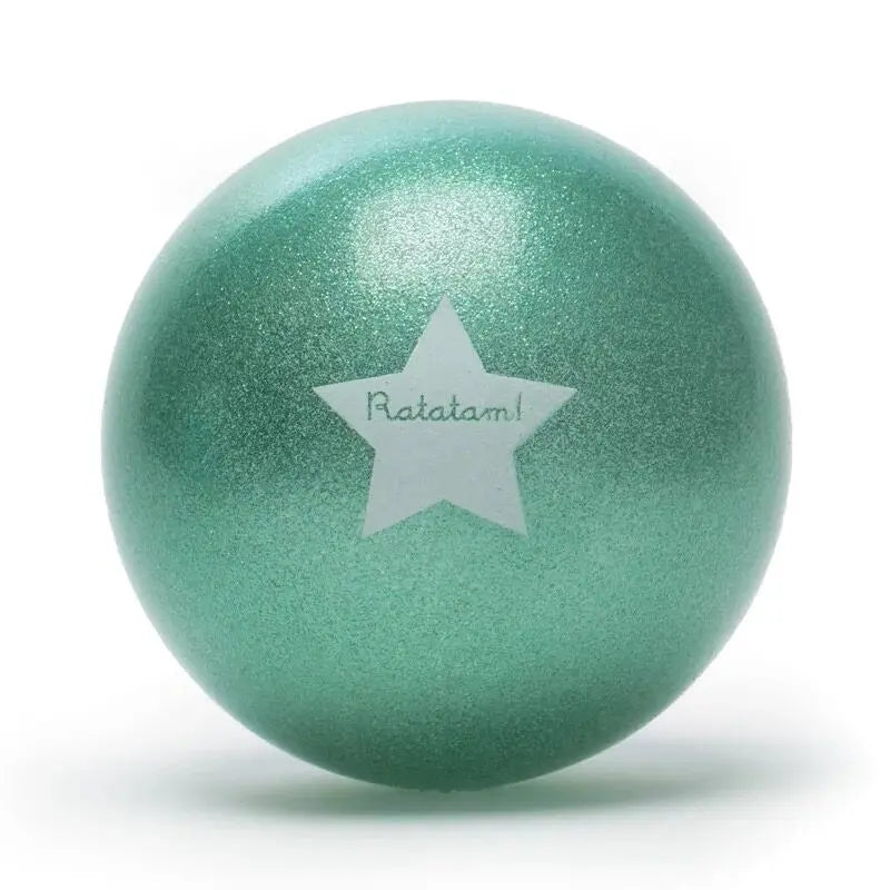 Ballon vert pailleté 15 cm - Ratatam