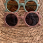 Lunettes de soleil enfant violine mat ours  - J'adore Maman