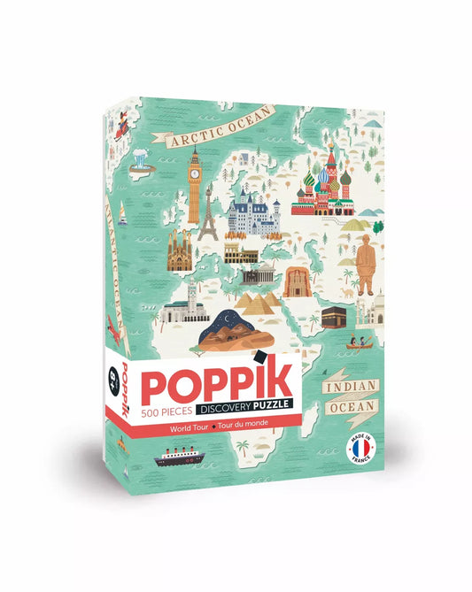 Puzzle 500 pièces World Tour - Poppik