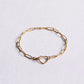 Bracelet D-Chain avec fermoir cœur ouvert - Bazou