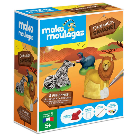 Moulages "Destination Savane" 3 moules - MAKO