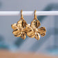 Boucles d'oreilles créoles avec fleur XL – Bazou