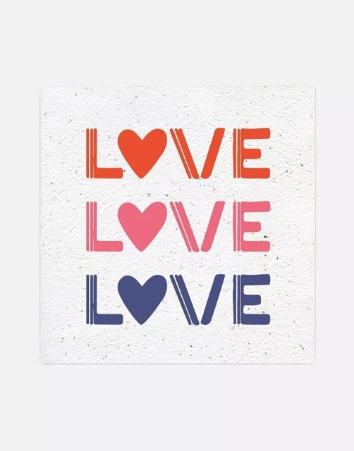 Carte à planter All you need is love Papier Fleur