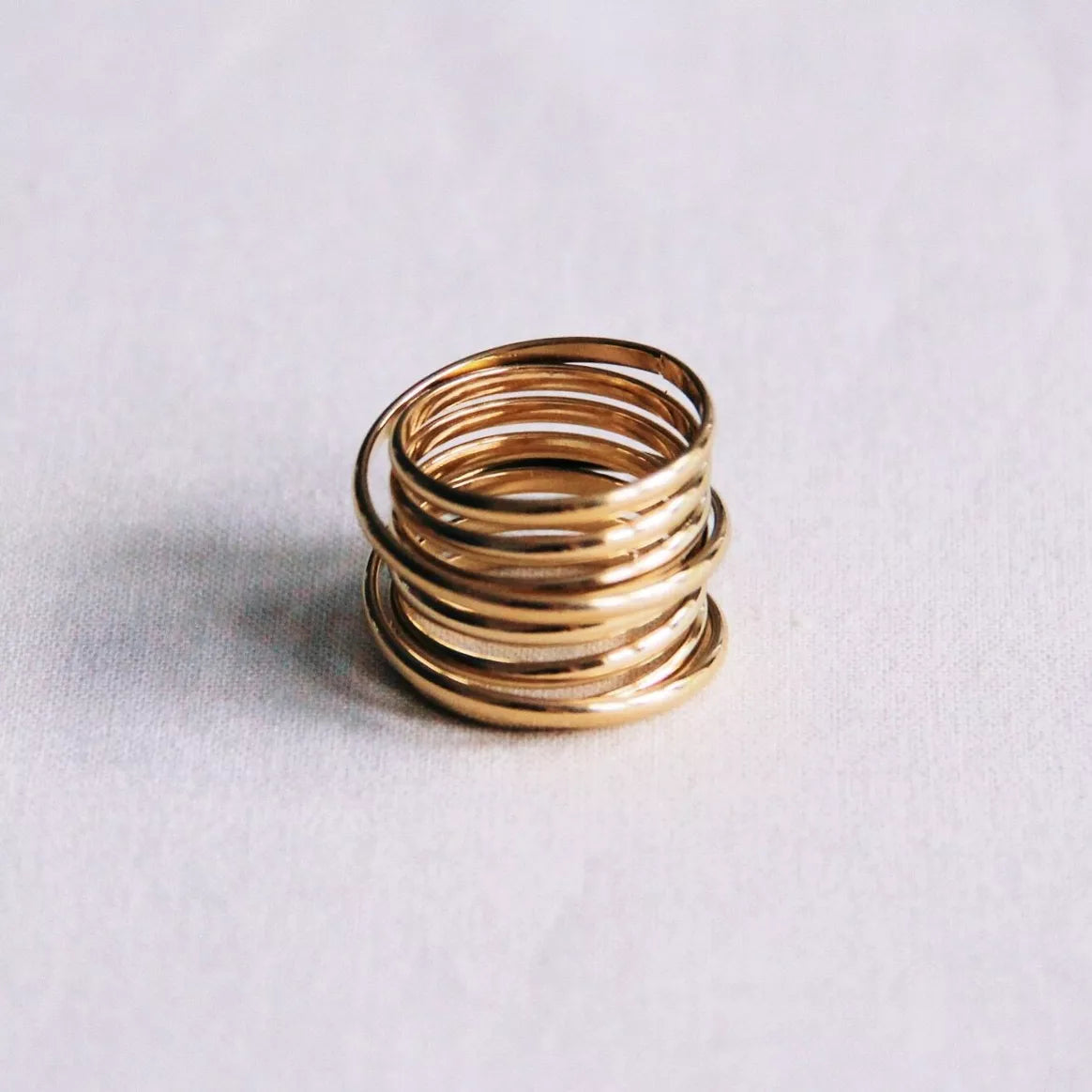Bague XL multicouche acier inoxydable - Bazou