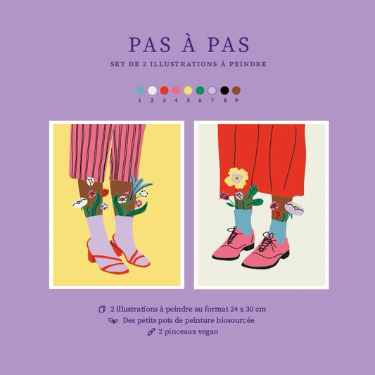Set peinture Pas à pas - Salut Irène