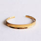 Bracelet jonc large évasé - or - Bazou