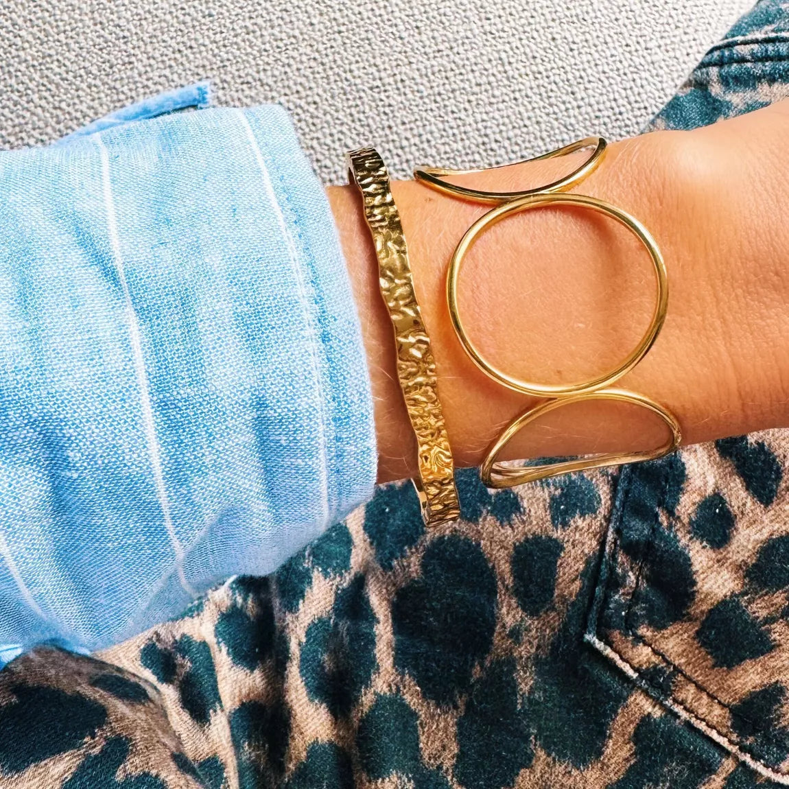 Bracelet jonc XL rond - Bazou