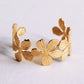 Bracelet XL fleurs - or - Bazou