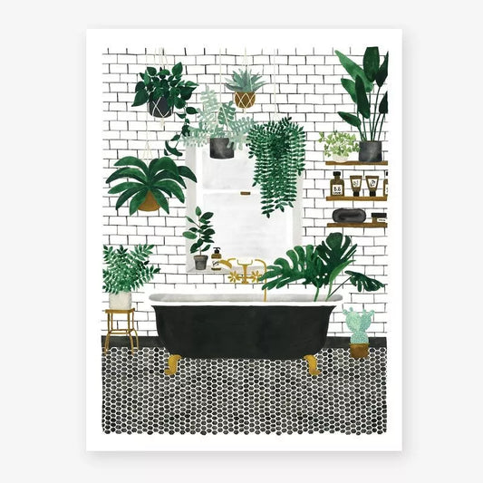 affiche salle de bain all the way you say
