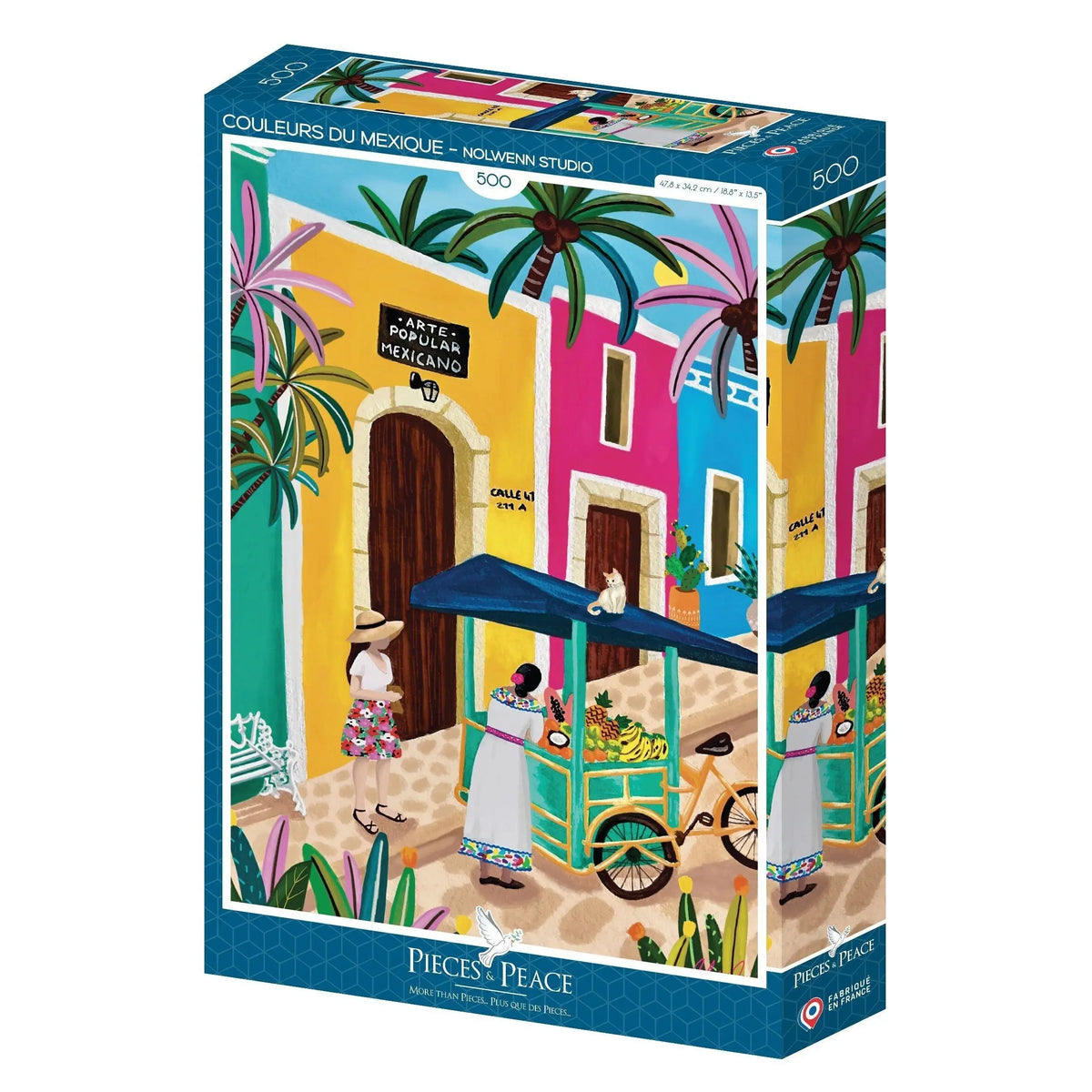 Puzzle 500 pièces "Colors Of Mexico" - PIECES & PEACE