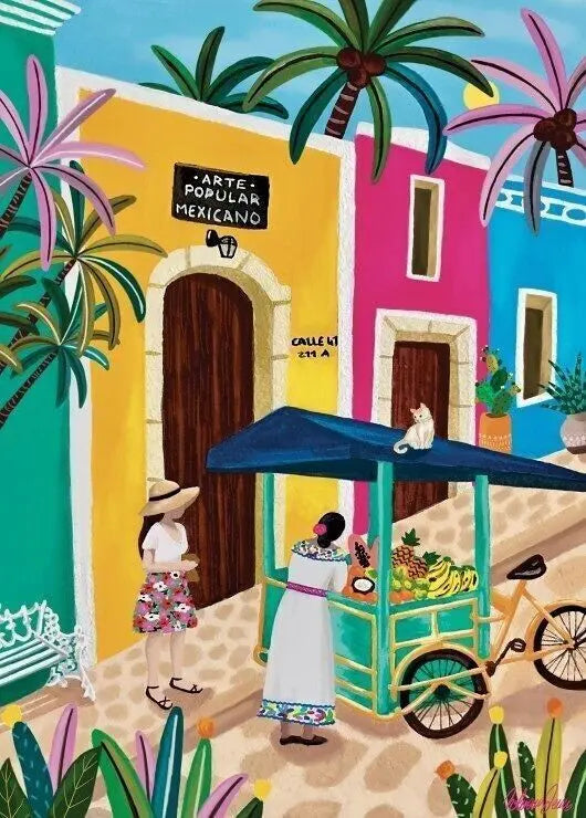 Puzzle 500 pièces "Colors Of Mexico" - PIECES & PEACE