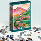 Puzzle 1000 pièces "Rainbow Mountain" - PIECES & PEACE