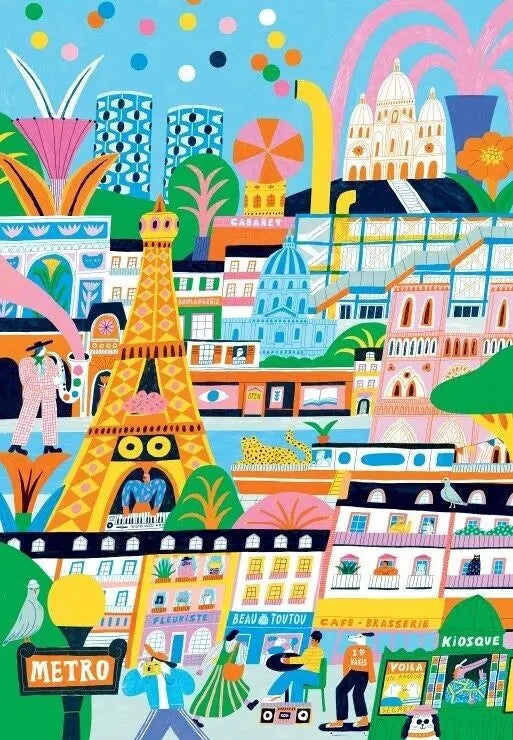 Puzzle 1000 pièces "Paris est magique" - PIECES & PEACE