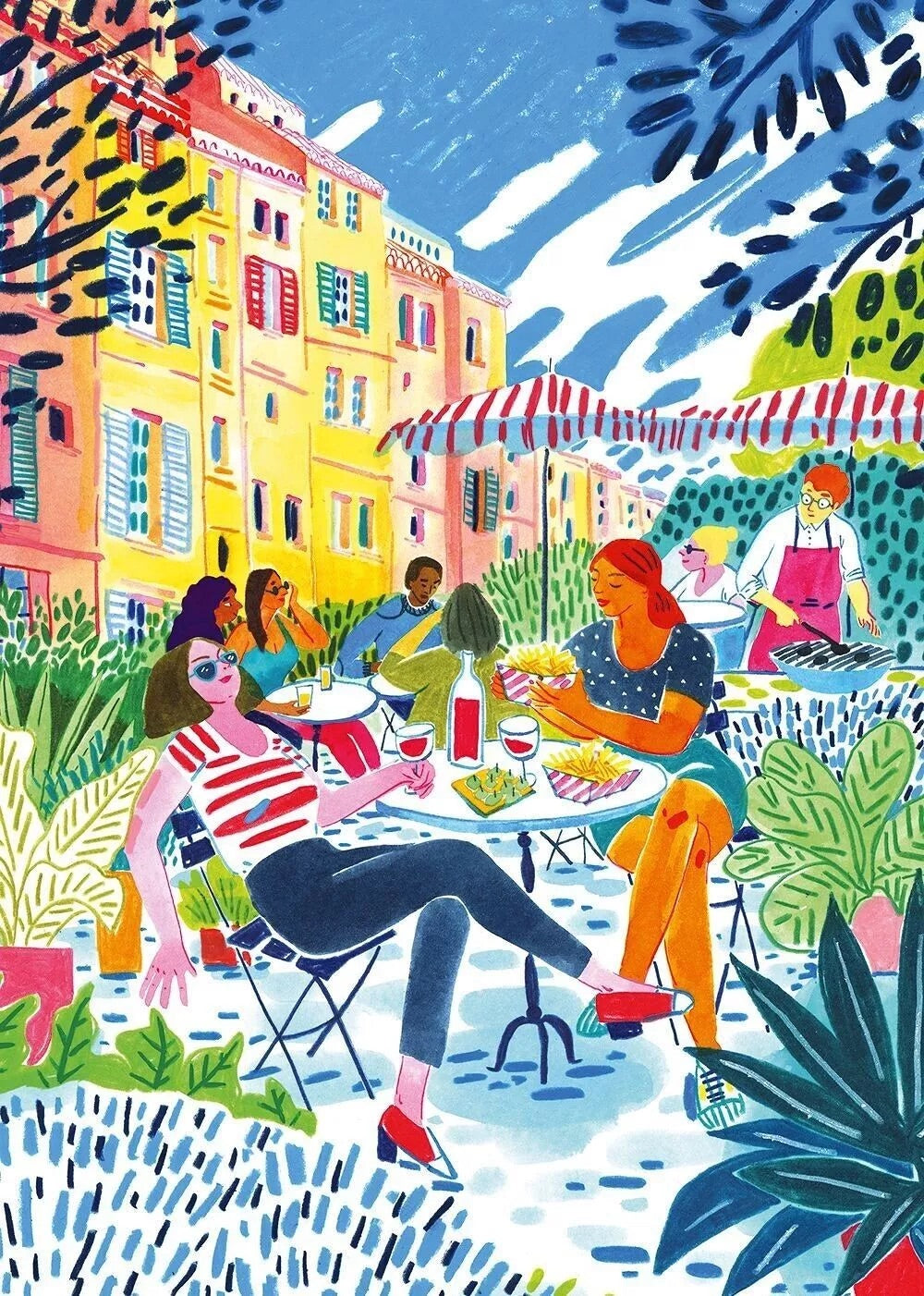 Puzzle 1000p Soleil en terrasse- Pieces and Peace