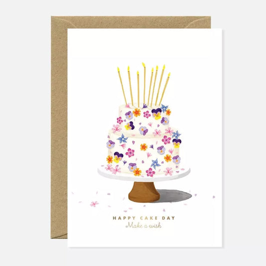 A6 Carte Flower Cake - All the ways to say