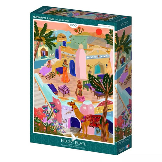 Puzzle 1000p Nubian Village- Pieces and Peace