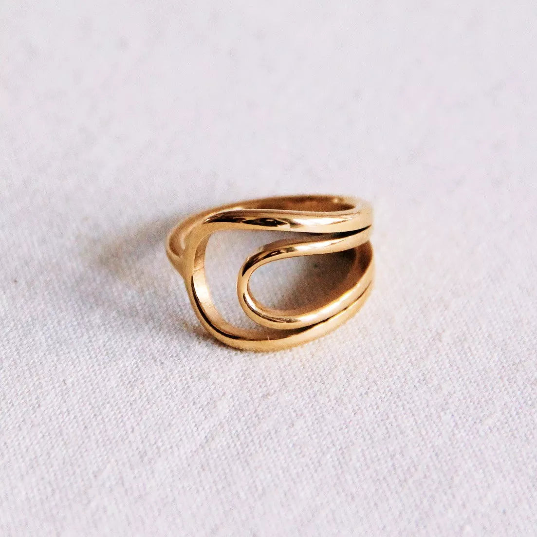 Bague lune en acier - Bazou