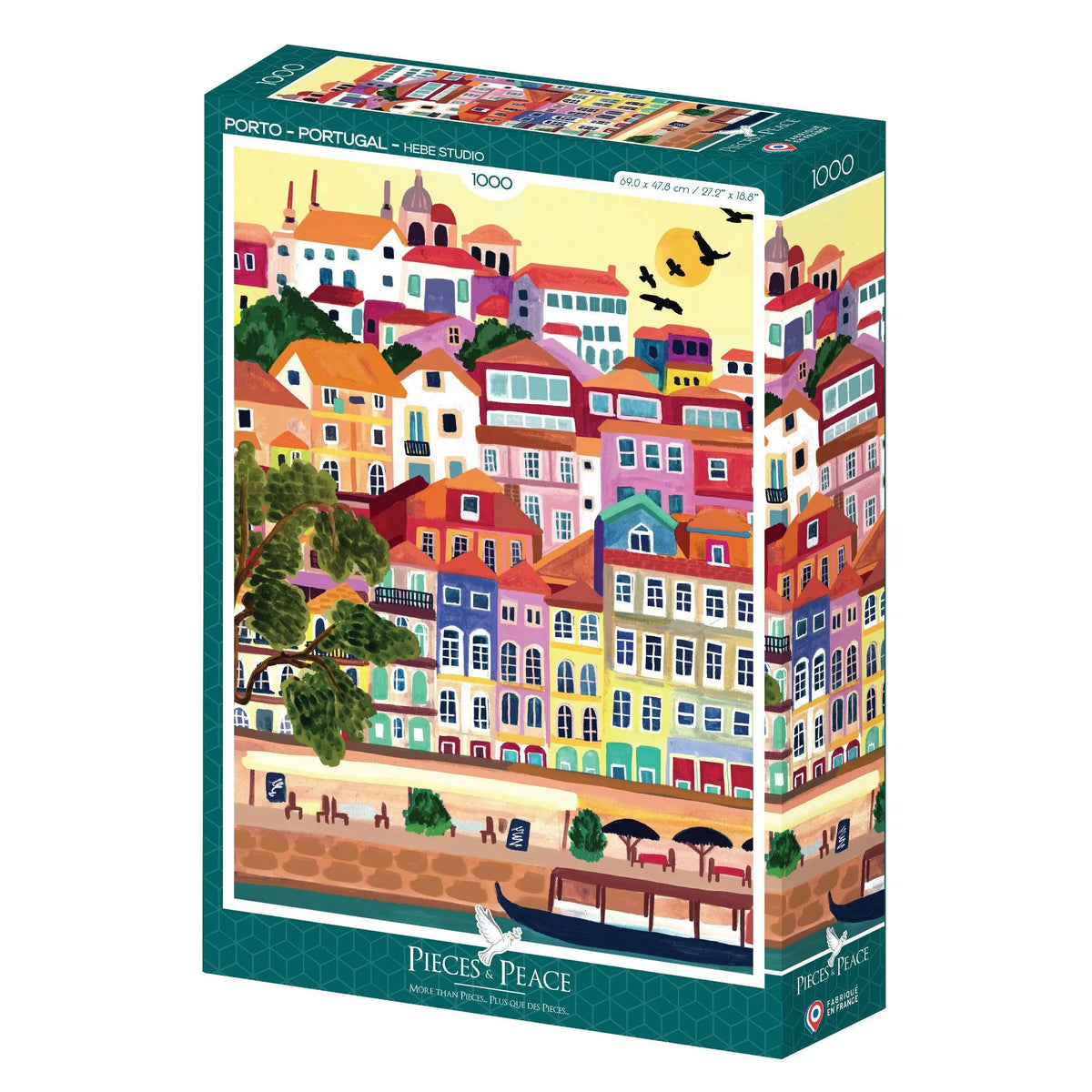 Puzzle 1000 pièces "Porto, Portugal" - PIECES & PEACE