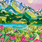 Puzzle 500 pièces "Lever de Soleil sur les Alpes" - PIECES & PEACE