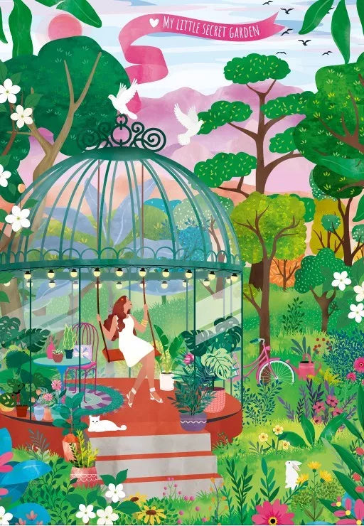 Puzzle 1000 pièces My little secret Garden - Pieces & Peace