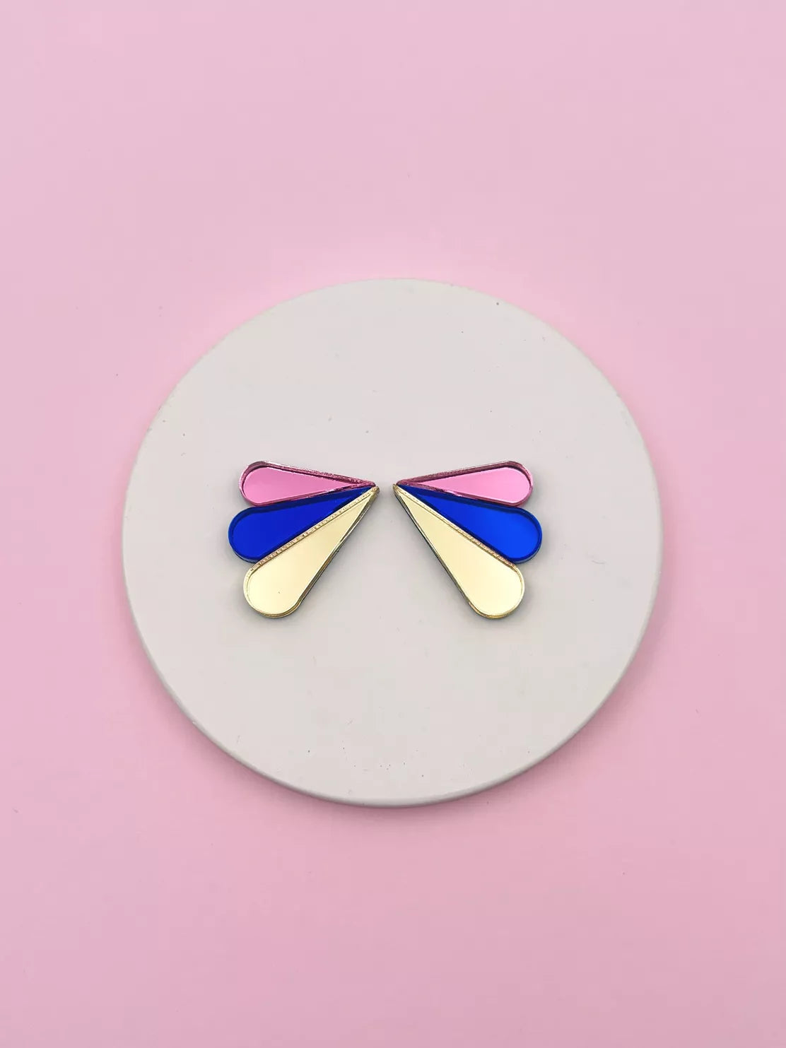 Boucles d'oreilles Puces Miroirs Armance - Studio Annette
