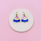 Boucles d'Oreilles Créoles Miroirs Fleurs- Studio Annette