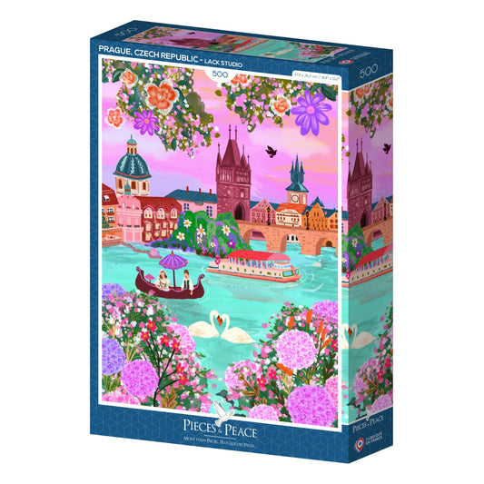 Puzzle 500 pièces "Prague/République Tchèque" - PIECES & PEACE